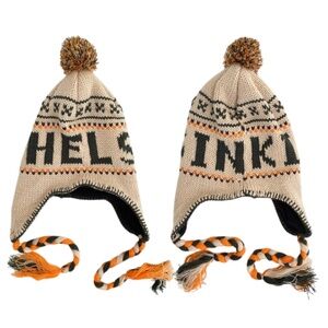 Robin Ruth Helsinki Knit Earflap Pompom Hat